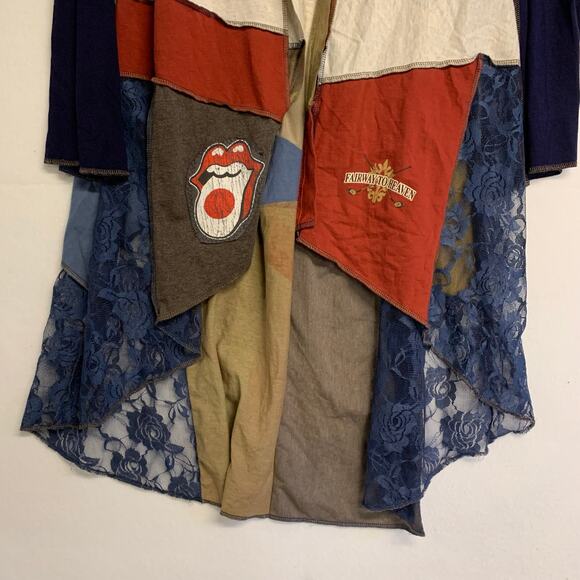 Styles Ever After Kim Vintage Original Designs Rollings Stones Union Jack Duster - Picture 9 of 11